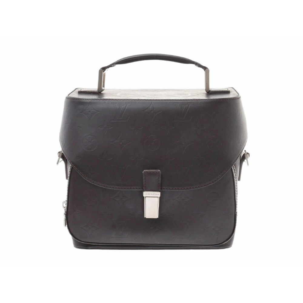 Louis Vuitton Monogram Glac Charlie Cafe Brown Camera Bag Shoulder